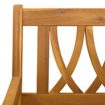 vidaXL Banc balançoire de jardin 2 -Seater 110 x 56 x 58 cm Naturel