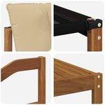 vidaXL Ensemble de canapés d'extérieur 9 pc Naturel et Beige