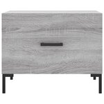 vidaXL Table basse Sonoma gris 50x50x40 cm Bois d'ingénierie