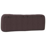vidaXL Coussin de tête de lit marron foncé 160 cm tissu