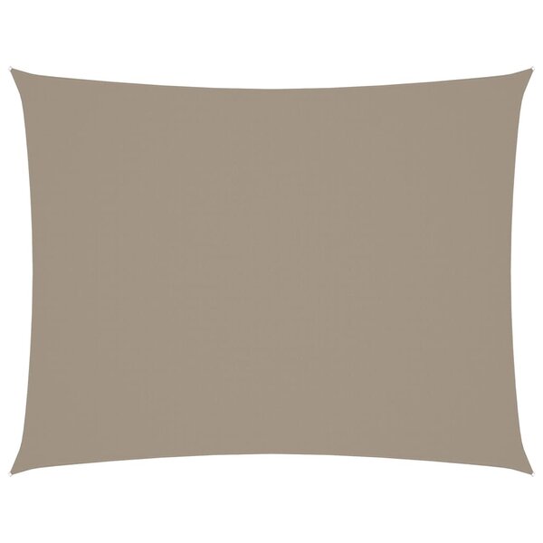 vidaXL Voile de parasol tissu oxford rectangulaire 5x7 m taupe