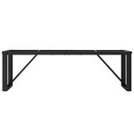 vidaXL Pieds de table basse cadre en O 140x30x43 cm fonte