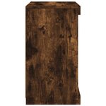 vidaXL Buffet avec lumières LED chêne fumé 41x37x67 cm