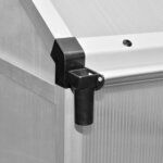 vidaXL Serre renforcée en aluminium avec cadre de base 7 55 m²