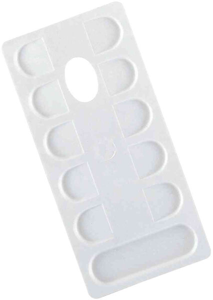 Palette de peinture rectangulaire blanche 24 x 11 5 cm LEFRANC BOURGEOIS