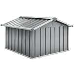 vidaXL Abri pour robot de jardin 92x97x63 cm Acier galvanisé Gris