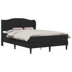 vidaXL Cadre de lit avec tête de lit Noir 120 x 200 cm Velours