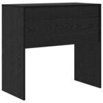 vidaXL Bureau Chêne noir 80 x 40 x 76 cm Bois d'ingénierie