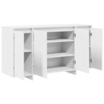 vidaXL Buffet Blanc 135 x 41 x 69 cm Bois d'ingénierie