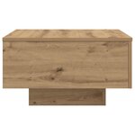vidaXL Table basse Chêne artisanal 55 x 55 x 31 cm Bois d'ingénierie