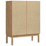 vidaXL Buffet FLORO Cire marron 70 x 30 x 70 5 cm Bois de Pin Massif