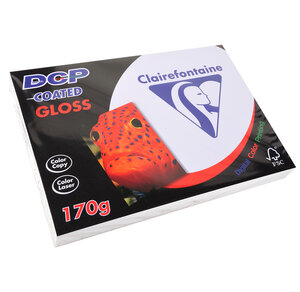 Ramette 250 Feuilles Papier 170g A4 Certifié FSC Couché Brillant Blanc CLAIREFONTAINE