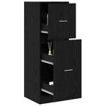 vidaXL Cabinet de pharmacien Chêne noir 40x41x118 cm Bois reconstitué