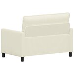 vidaXL Canapé Crème 126 x 81 x 87 5 cm Tissu