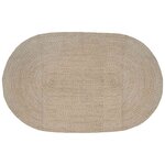 vidaXL Tapis de surface Blanc 205 x 305 cm Jute