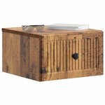 vidaXL Cabinet de chevet mural Bois ancien 33 x 34 5 x 20 cm