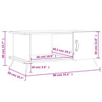 vidaXL Table basse chêne fumé 90x50x40 cm bois d'ingénierie