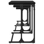 vidaXL Table basse gigogne 3 Pièces Chêne noir Bois d'ingénierie