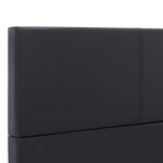 vidaXL Cadre de lit sans matelas noir similicuir 120x200 cm