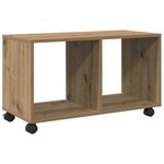 vidaXL Armoire à roulettes chêne artisanal bois d'ingénierie