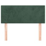 vidaXL Tête de lit Vert foncé 80x5x78/88 cm Velours