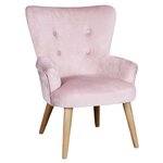 Fauteuil enfant en velours helsinki