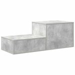 vidaXL Armoire de rangement Gris béton 118 x 41 x 40 cm