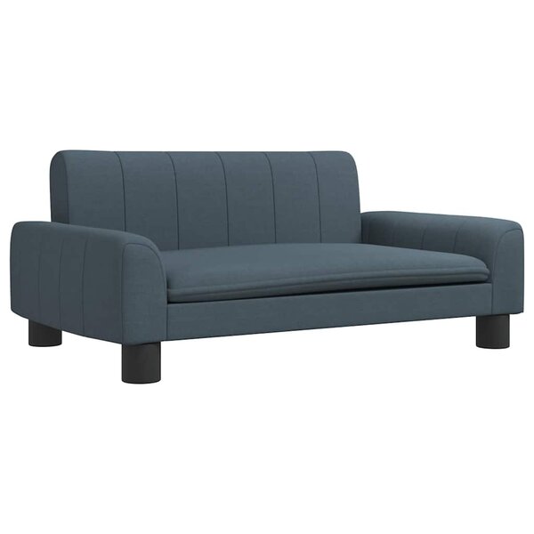vidaXL Canapé pour enfants gris foncé 70x45x30 cm tissu