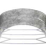 vidaXL Lit surélevé de jardin Argenté Acier enduit de poudre