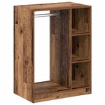 vidaXL Armoire avec étagère avec stockage Bois ancien 77 x 48 x 102 cm