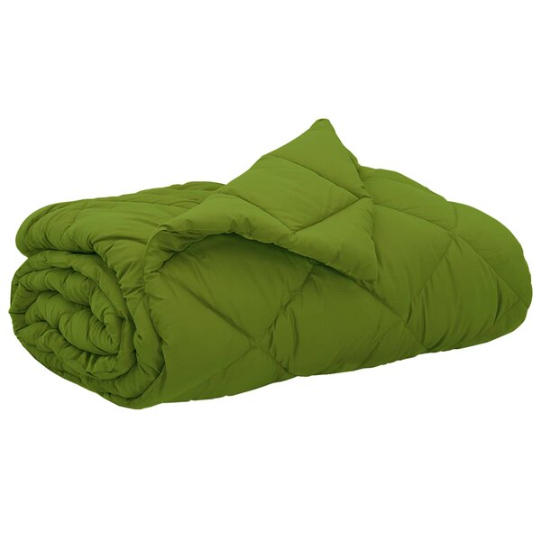 vidaXL Duvet d'été simple Vert 240 x 200 cm Microfibre