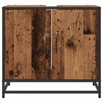 vidaXL Meuble de Lavabo de Salle de Bain Bois ancien 65 x 33 x 60 cm