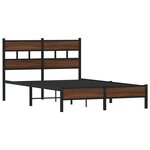 vidaXL Cadre de lit sans matelas chêne marron 120x200 cm