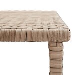 vidaXL Table basse beige 70x40x38 cm résine tressée