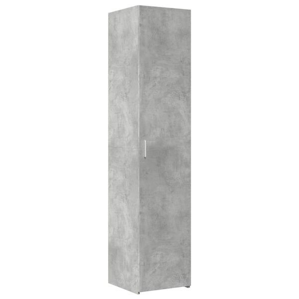 vidaXL Buffet haut gris béton 40x42 5x185 cm bois d'ingénierie