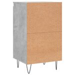 vidaXL Buffets 2 Pièces gris béton 40x35x70 cm bois d'ingénierie