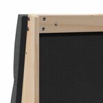 vidaXL Tête de lit capitonnée Gris foncé 100 cm Pin massif