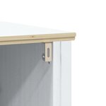 vidaXL Meuble de salle de bain BERG blanc 60x34x59 cm bois pin massif