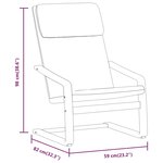 vidaXL Chaise de relaxation Gris foncé Tissu