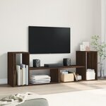vidaXL Meubles TV 2 Pièces chêne marron 75x30x50 cm bois ingénierie
