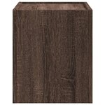 vidaXL Table de chevet murale chêne marron 45x30x35 cm