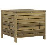 vidaXL Salon de jardin 7 Pièces bois de pin imprégné