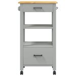 vidaXL Chariot de cuisine MONZA 48x40x88 5 cm bois massif de pin