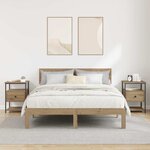 vidaXL Cabinet de chevet 2 Pièces chêne artisanal 40 x 42 x 56 cm