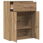 vidaXL Buffet chêne artisanal 79 x 38 x 80 cm Bois d'ingénierie