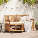 vidaXL Banc de Rangement de Jardin Marron 150 x 60 x 90 cm