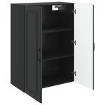 vidaXL Armoire Murale 66 x 34 5 x 90 cm Bois d'ingénierie Noir