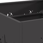 vidaXL Braise Noir 60 x 60 x 30 cm Acier