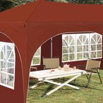 vidaXL Tente de fête pop-up 575 x 288 x 245 cm Terre cuite
