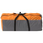 vidaXL Tente igloo de camping 650x240x190cm 8 personnes Gris et orange